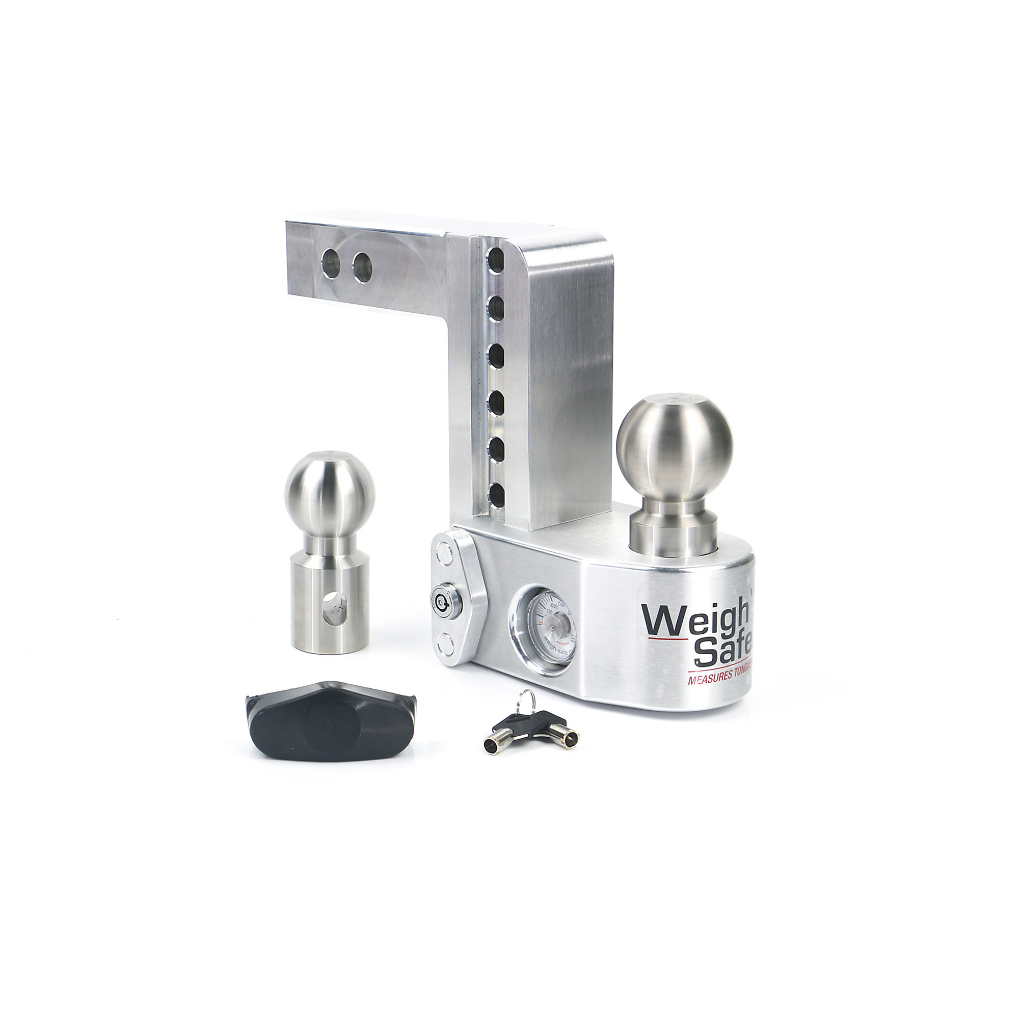 Weigh-Safe Drop Hitch Ball Mount, 2in. Shank, 2-5/16in. Ball, 6in. Drop, 12,500-Lb. GTW, Class V, Model# WS6-2